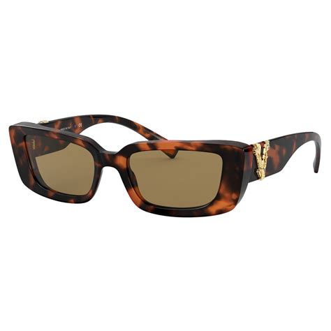 havana versace virtus rectangular sunglasses|Versace glasses unisex.